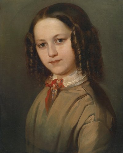 Portrait of Melanie Deinhardstein by Anton Romako